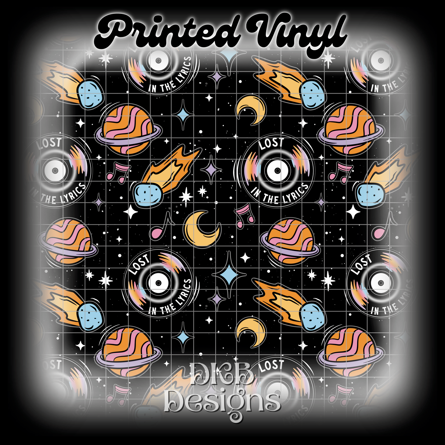 Lost in the lyrics Printed Vinyl