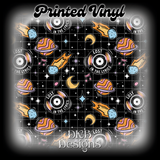 Lost in the lyrics Printed Vinyl