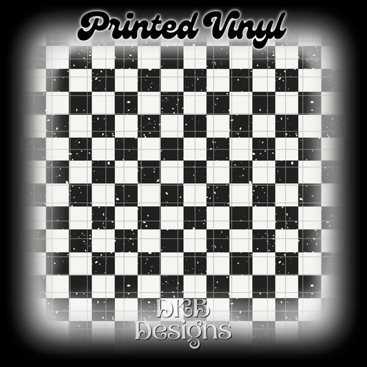Checker Printed Vinyl