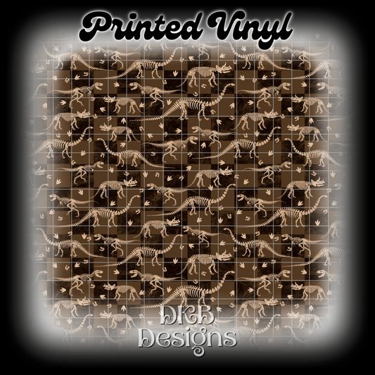 Dead dinos Printed Vinyl