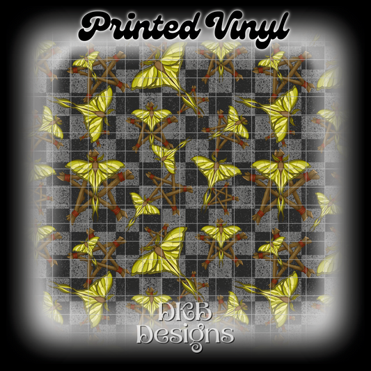 As above so below moths Printed Vinyl