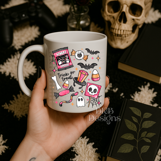 Trick or treat collage UV DTF