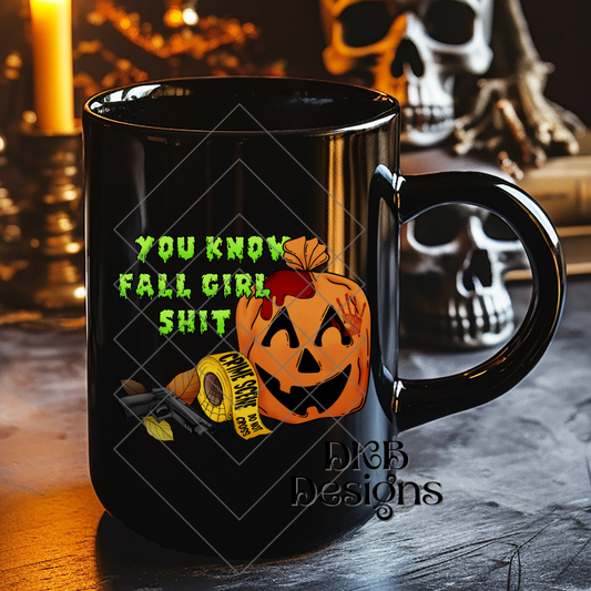 Fall girl shit UV DTF