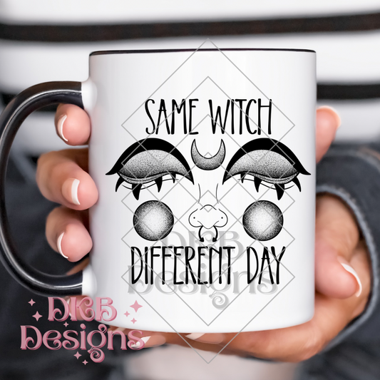 Same witch black UV DTF