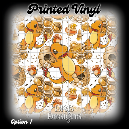 Char mander Printed Vinyl