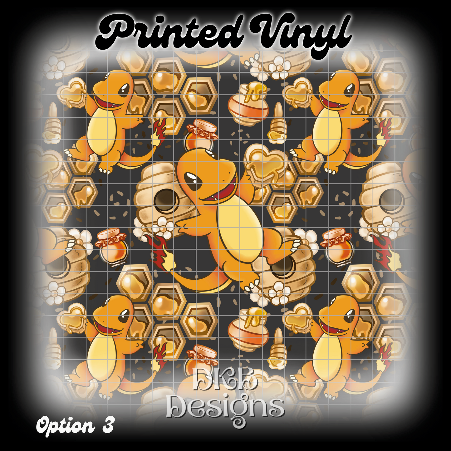 Char mander Printed Vinyl