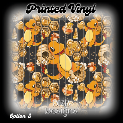 Char mander Printed Vinyl