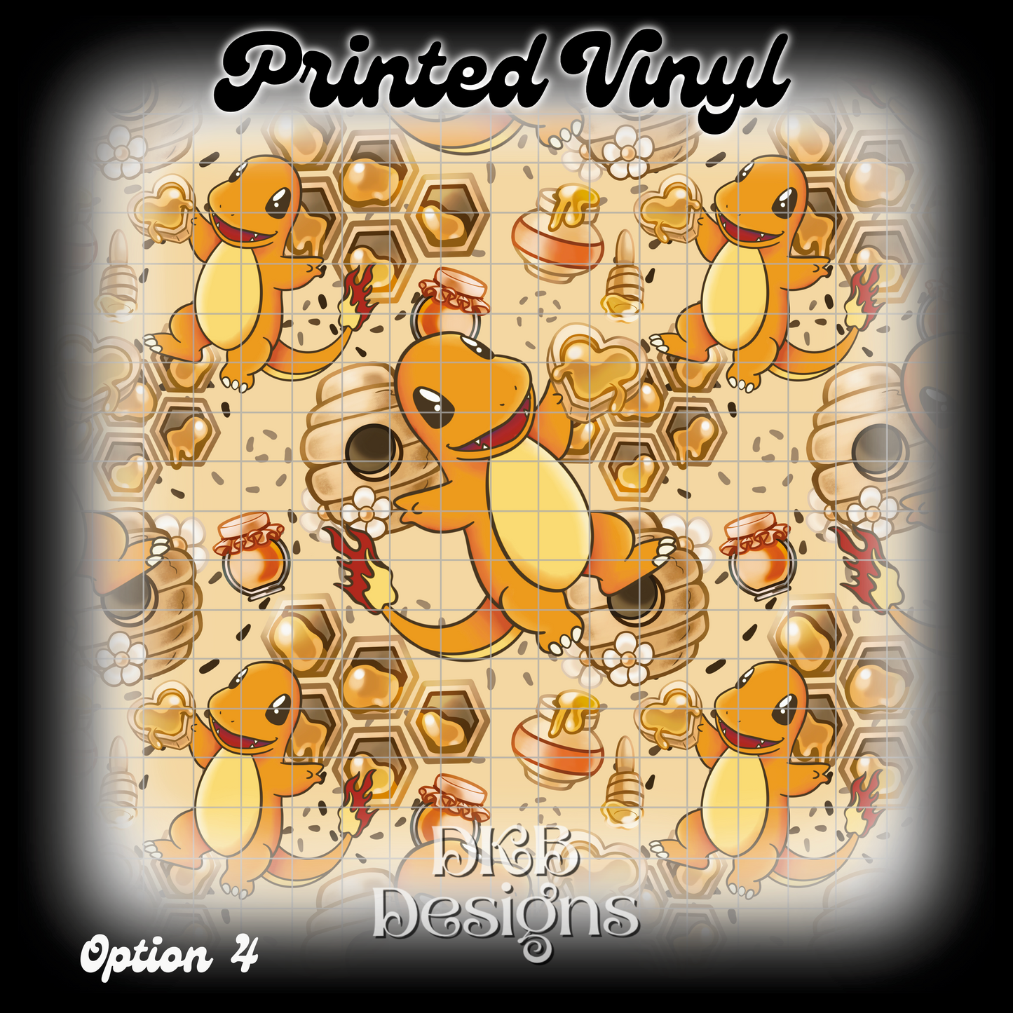 Char mander Printed Vinyl