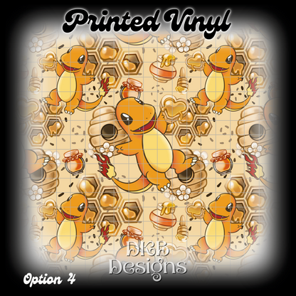 Char mander Printed Vinyl