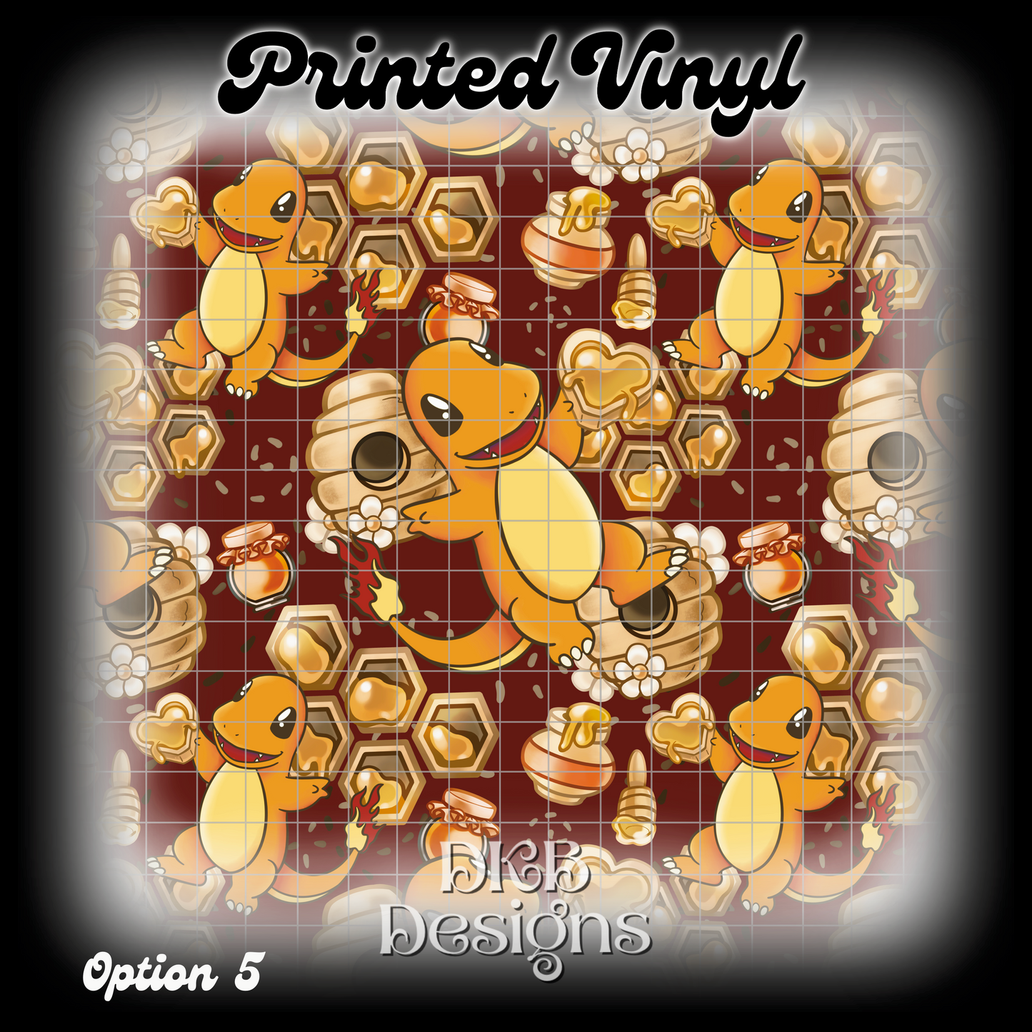 Char mander Printed Vinyl