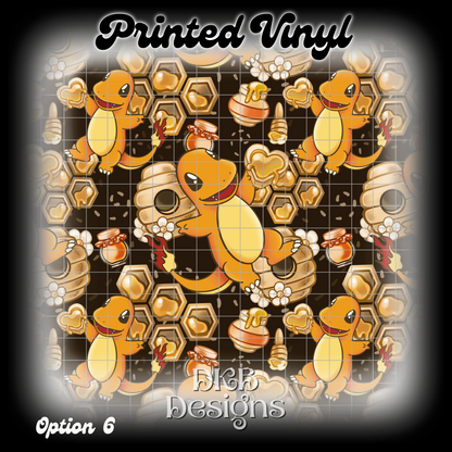 Char mander Printed Vinyl