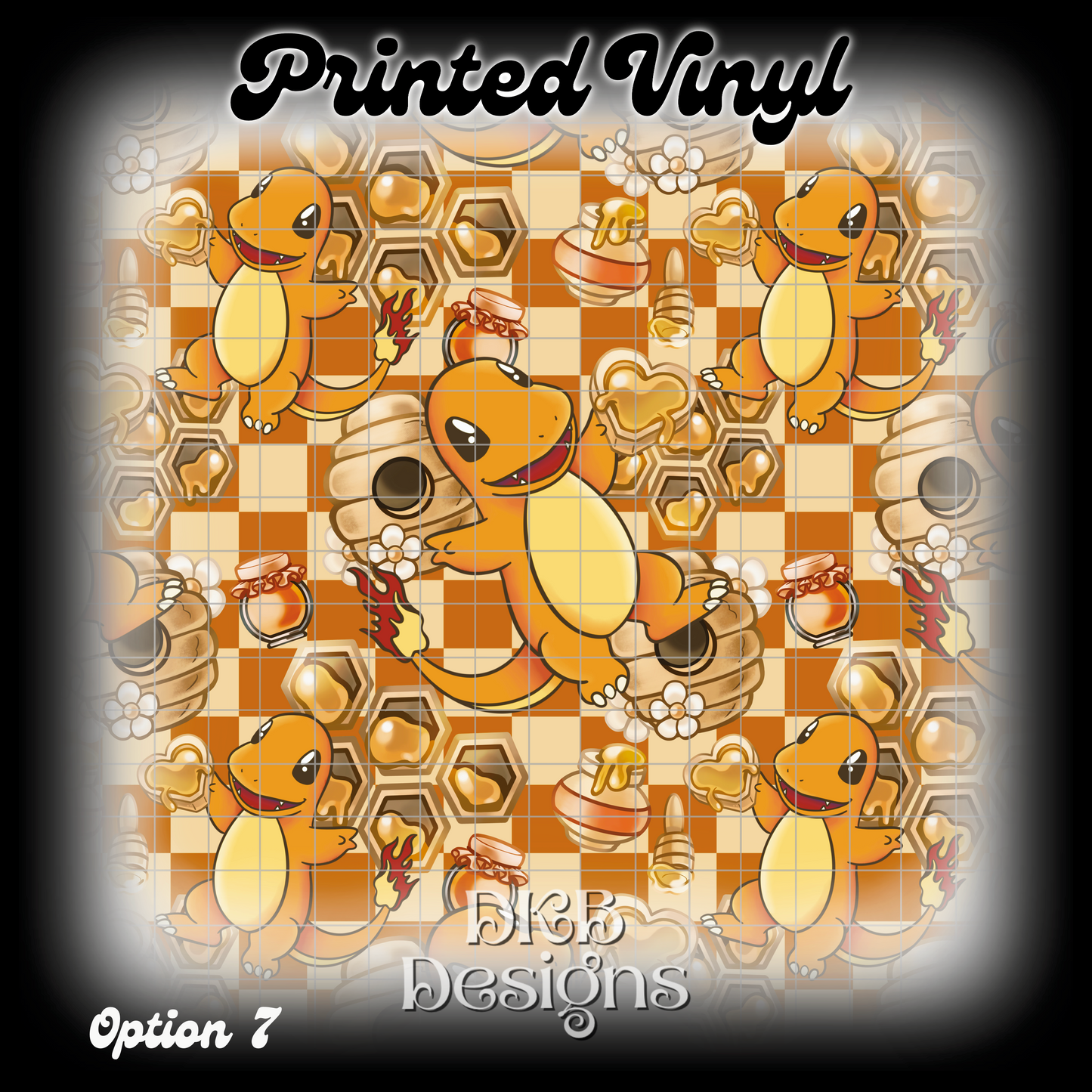 Char mander Printed Vinyl