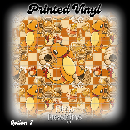 Char mander Printed Vinyl