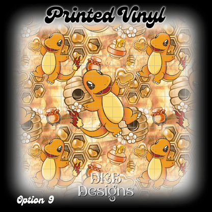 Char mander Printed Vinyl