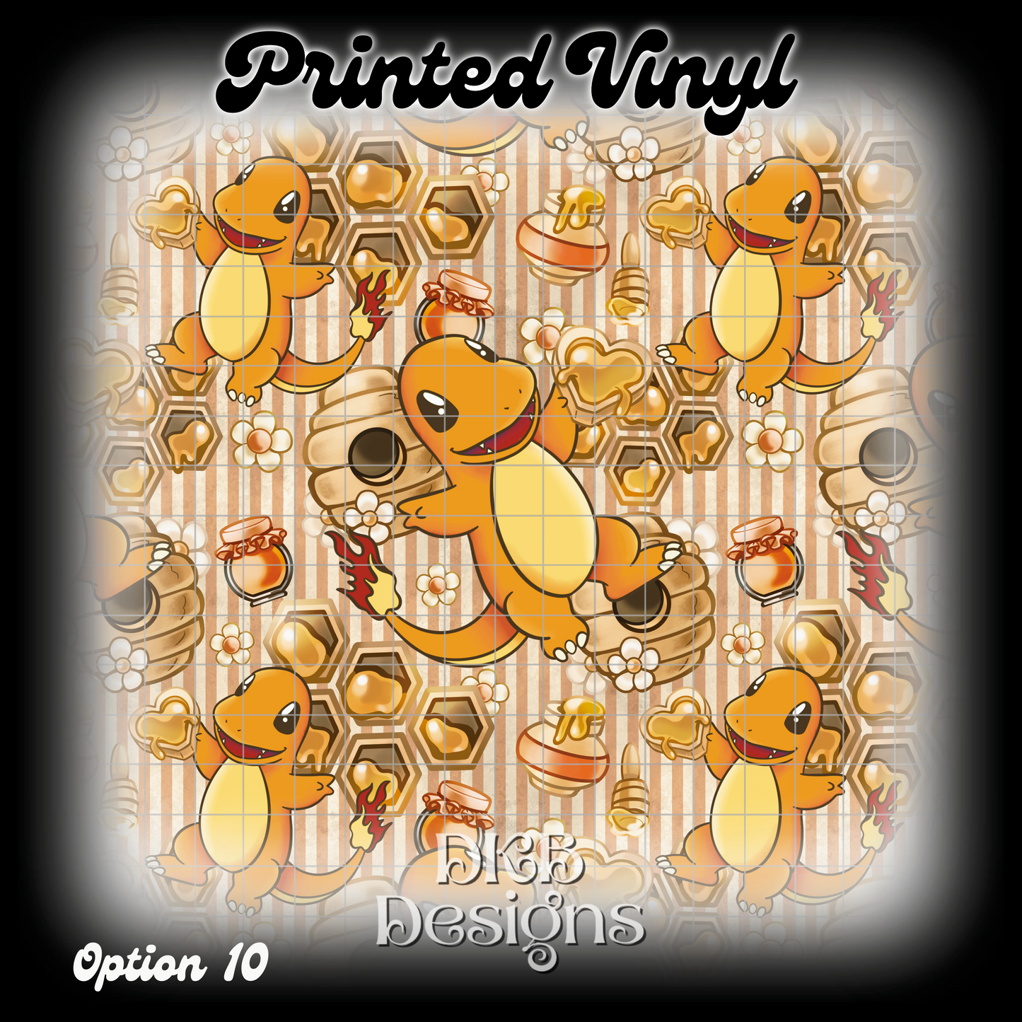 Char mander Printed Vinyl