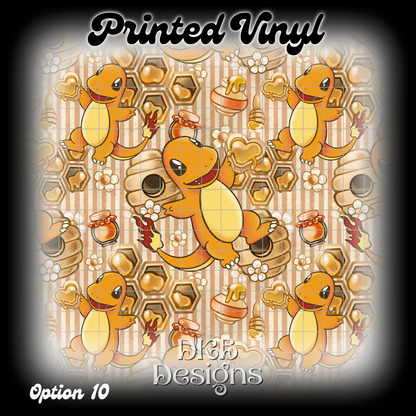 Char mander Printed Vinyl