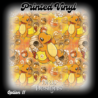 Char mander Printed Vinyl