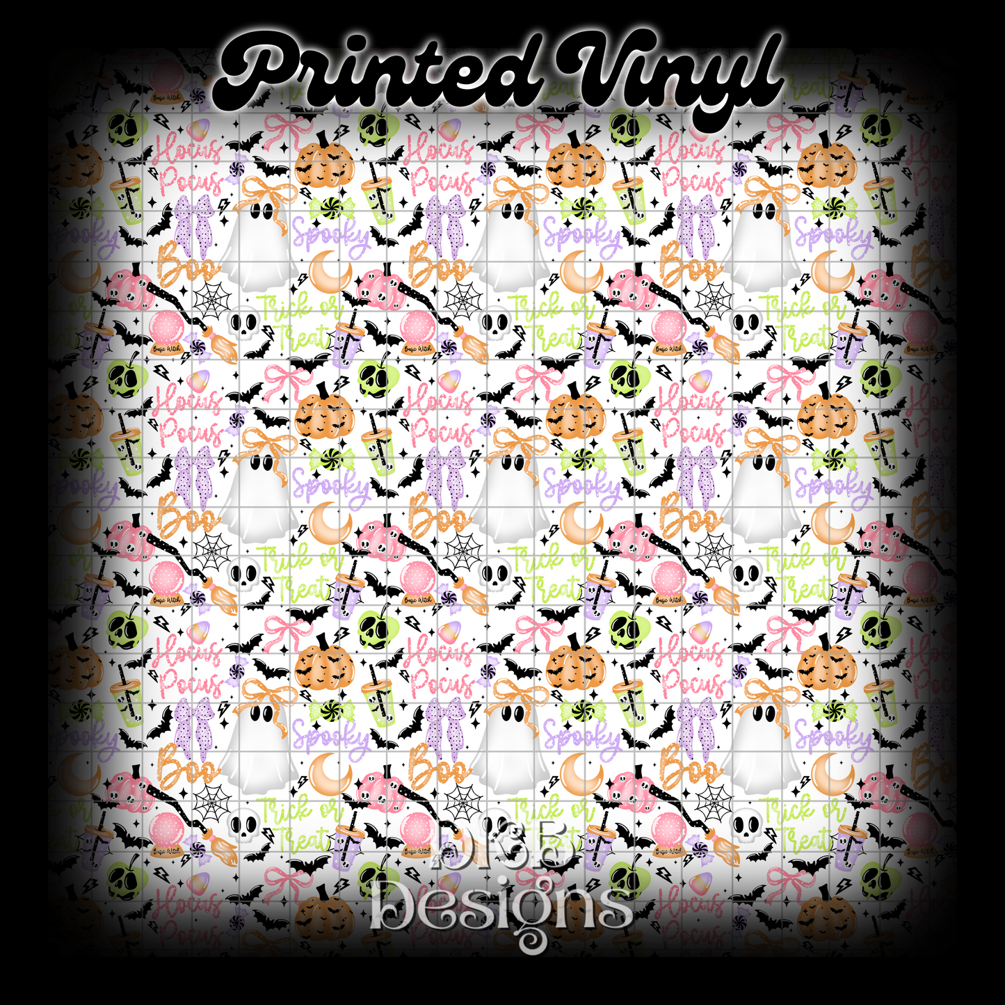 Spooky collage Printed Vinyl