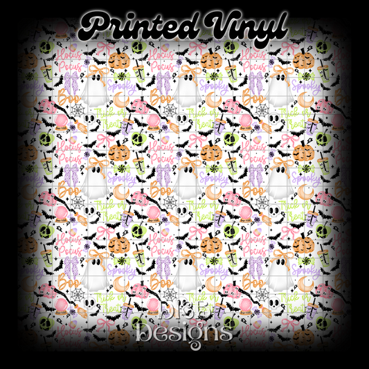 Spooky collage Printed Vinyl