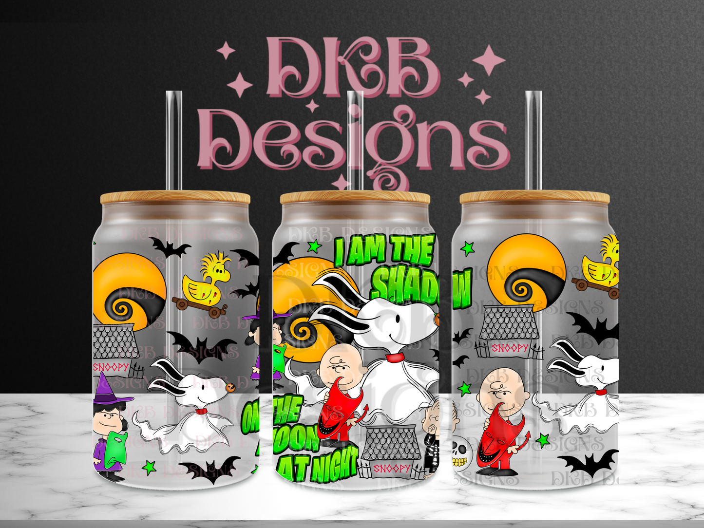 Mashup 16oz glass can UV DTF