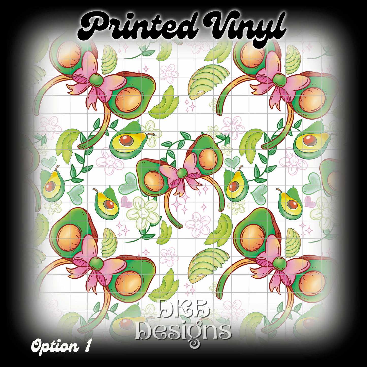 MD avocado Printed Vinyl (13 color ways)