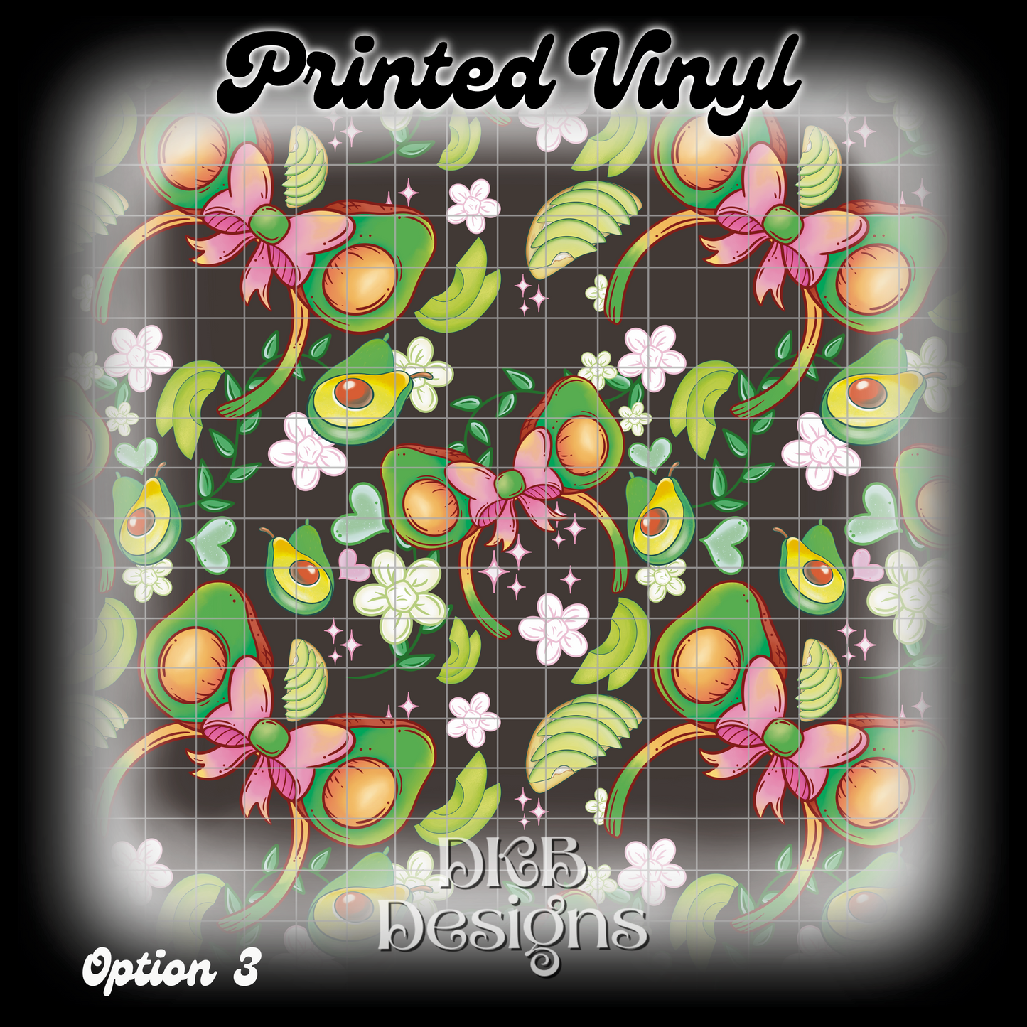 MD avocado Printed Vinyl (13 color ways)