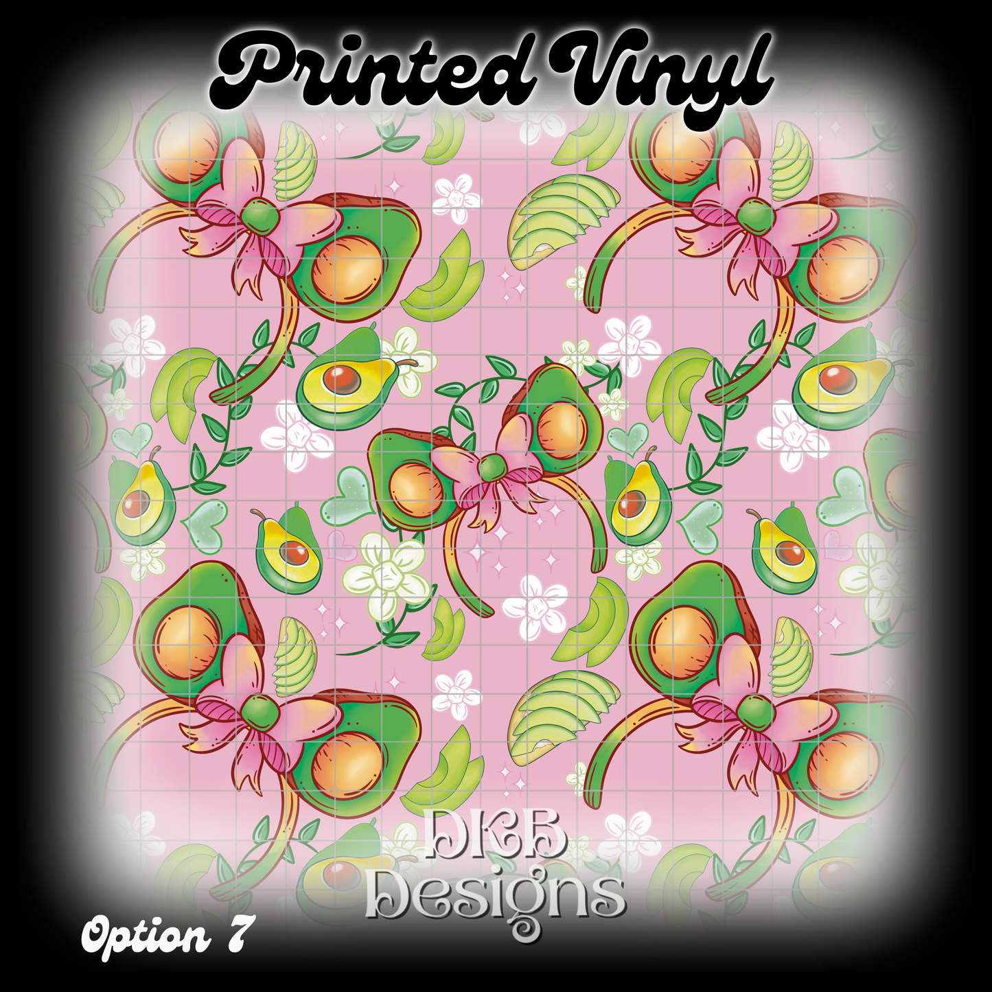 MD avocado Printed Vinyl (13 color ways)