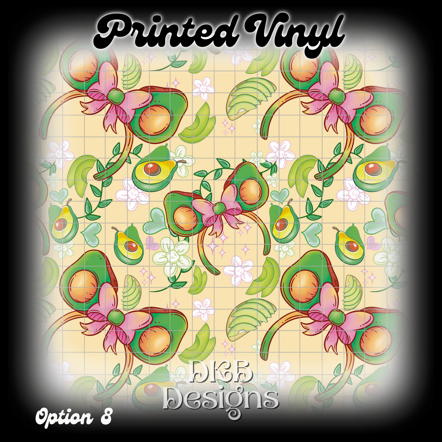 MD avocado Printed Vinyl (13 color ways)