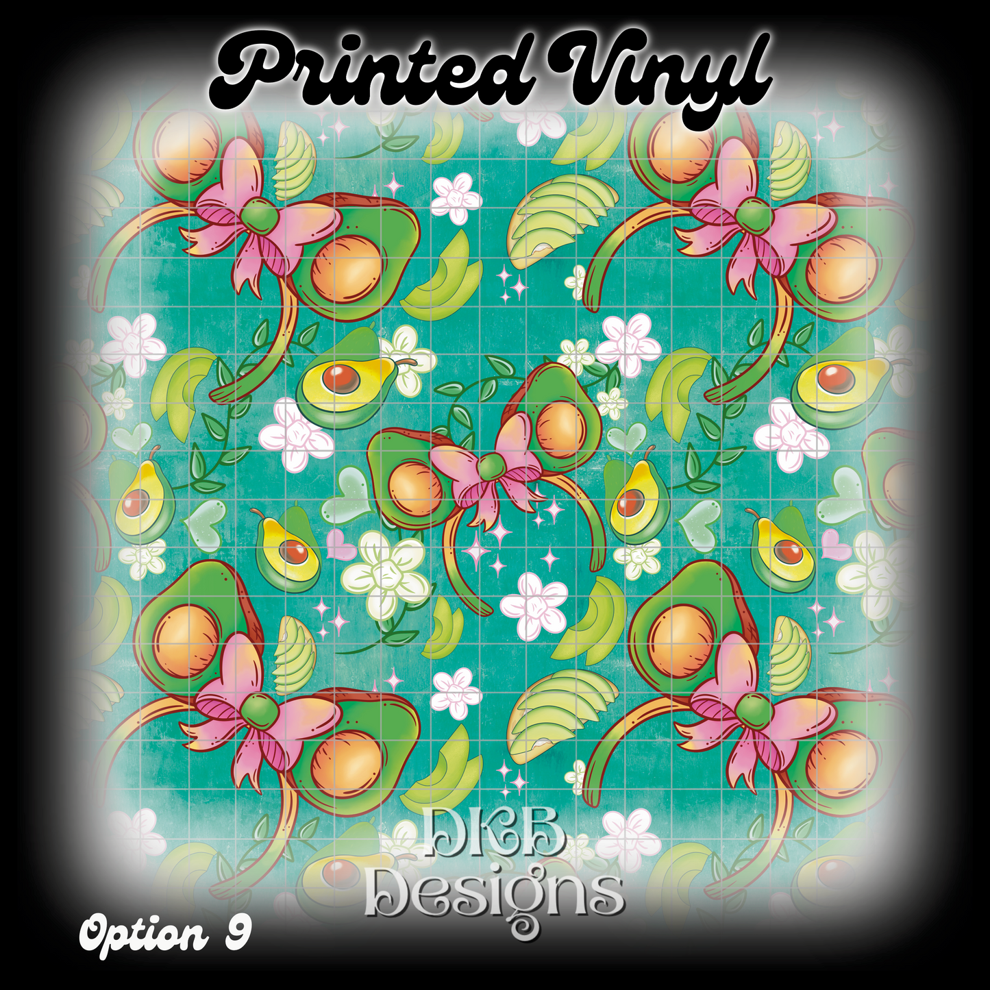 MD avocado Printed Vinyl (13 color ways)