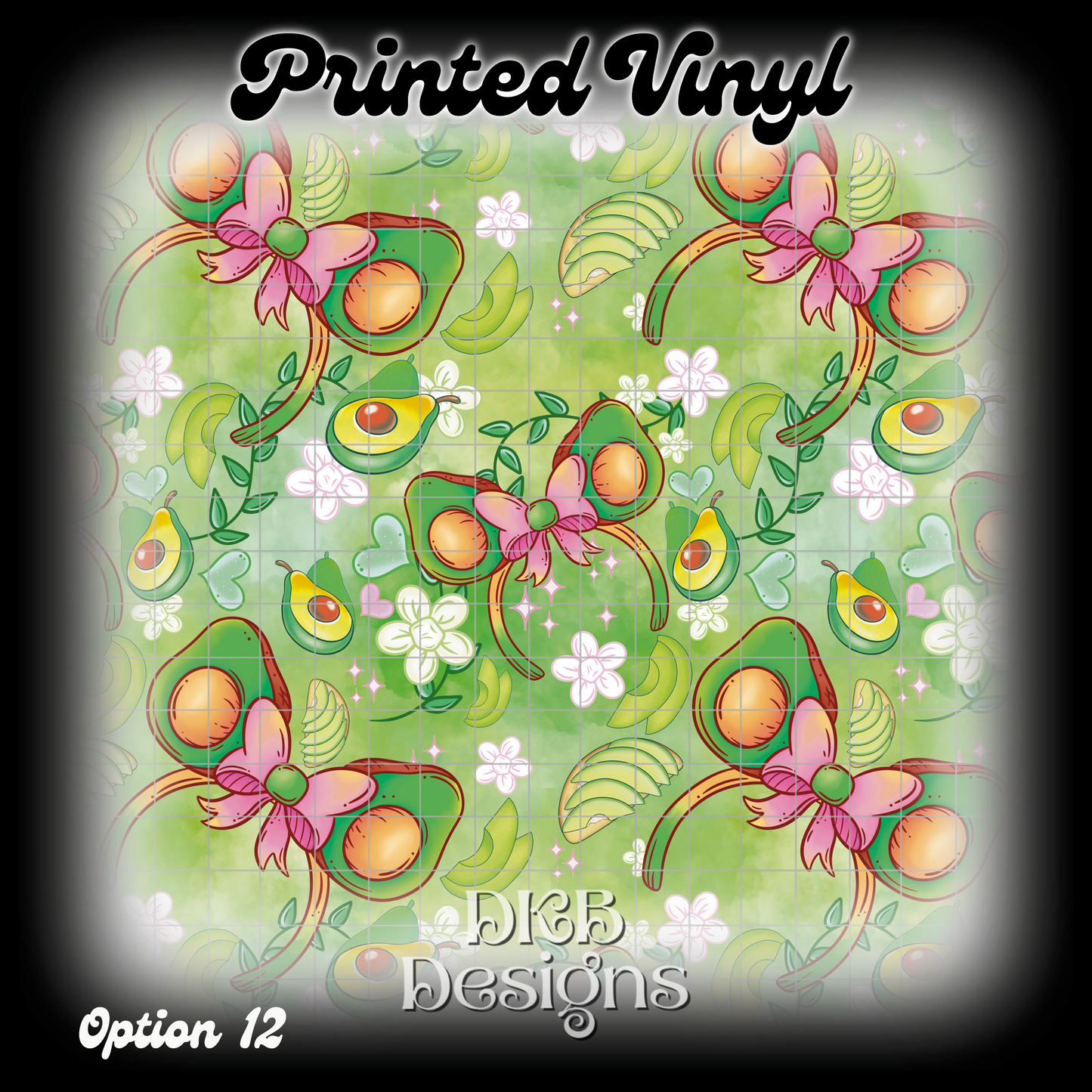 MD avocado Printed Vinyl (13 color ways)