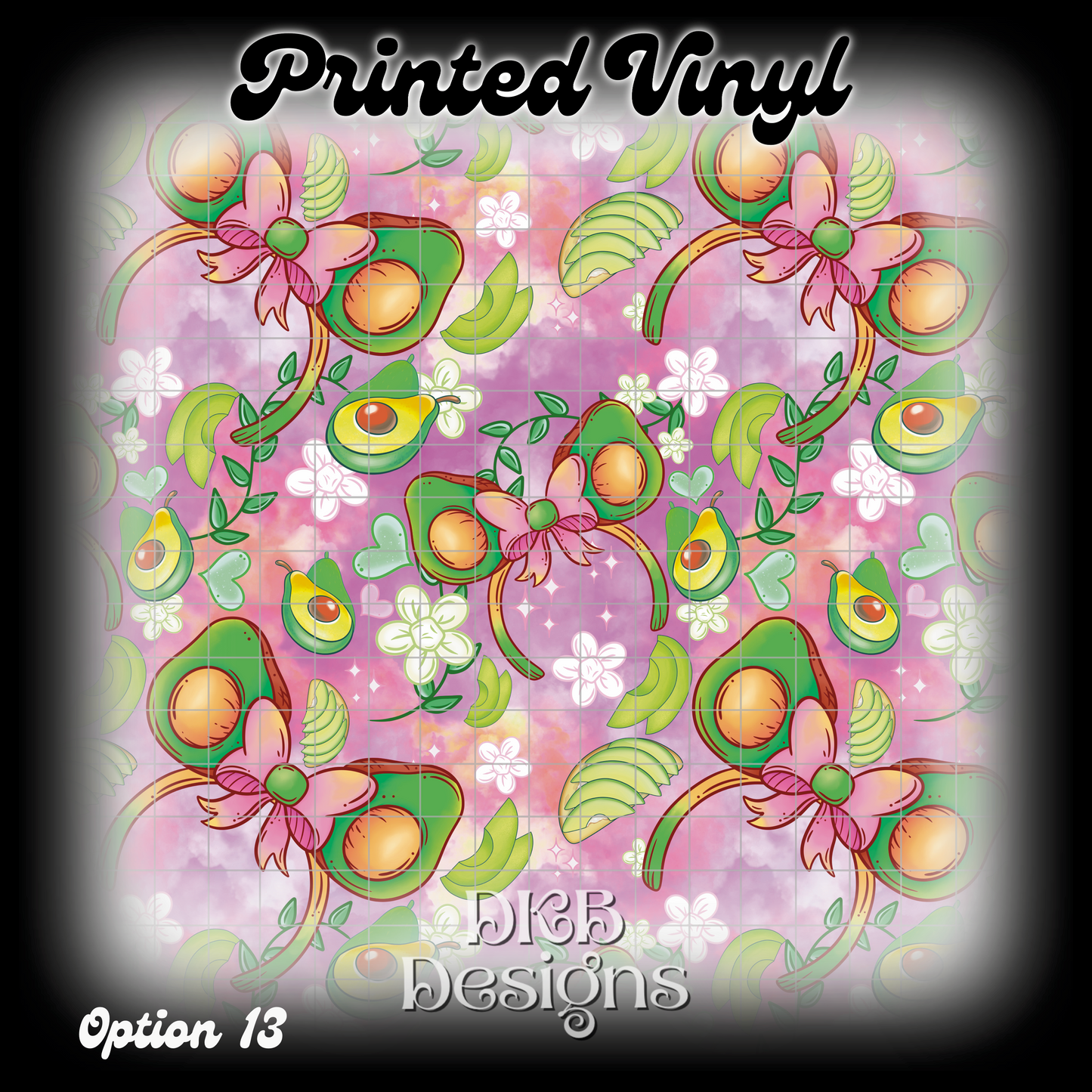 MD avocado Printed Vinyl (13 color ways)