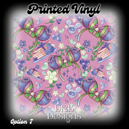 MD blueberry Printed Vinyl (12 color ways)