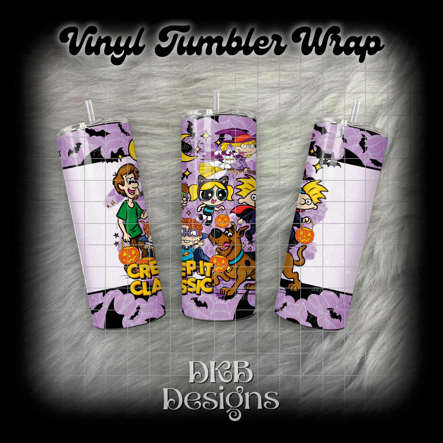 Creep it classic vinyl tumbler wrap