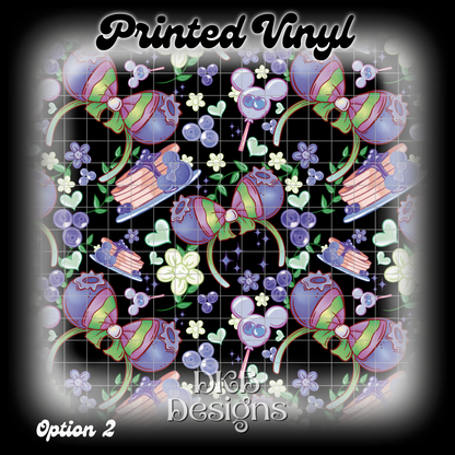 MD blueberry Printed Vinyl (12 color ways)