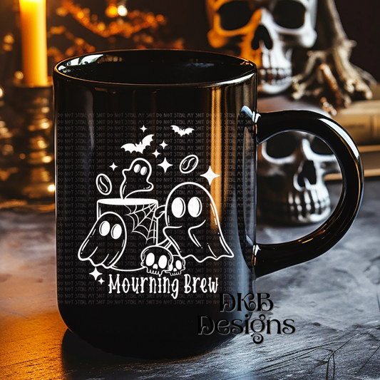 Morning brew white UV DTF