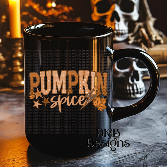 Pumpkin spice UV DTF