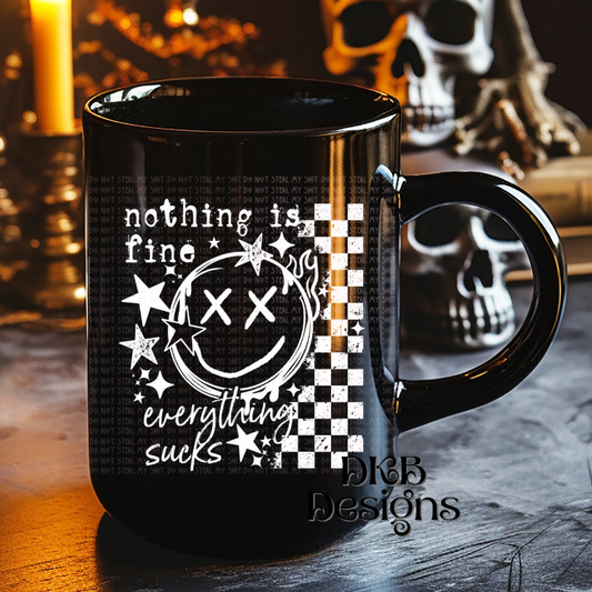 Nothing is fine white UV DTF