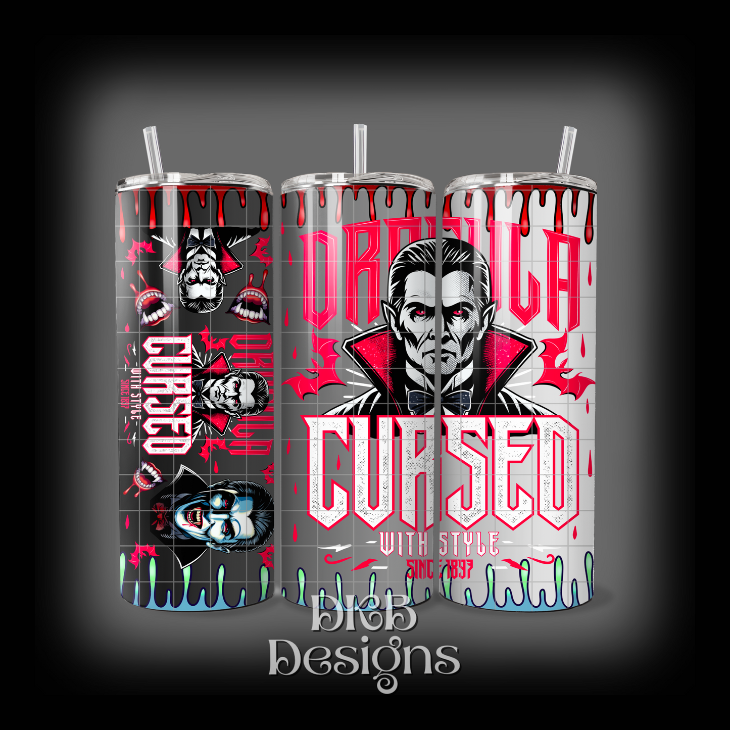 Cursed with style 20oz tumbler UV DTF