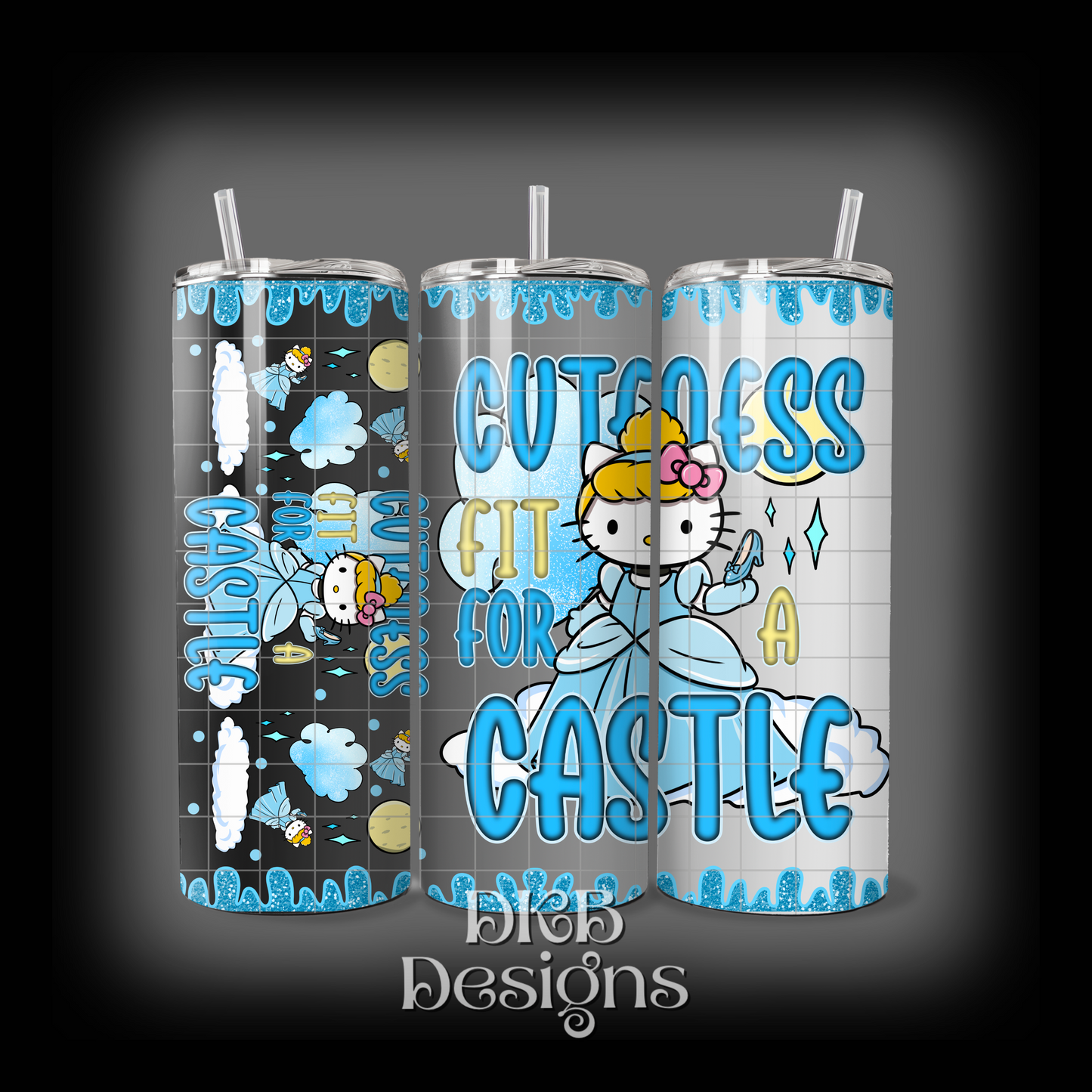 Cuteness fit for a castle 20oz tumbler UV DTF