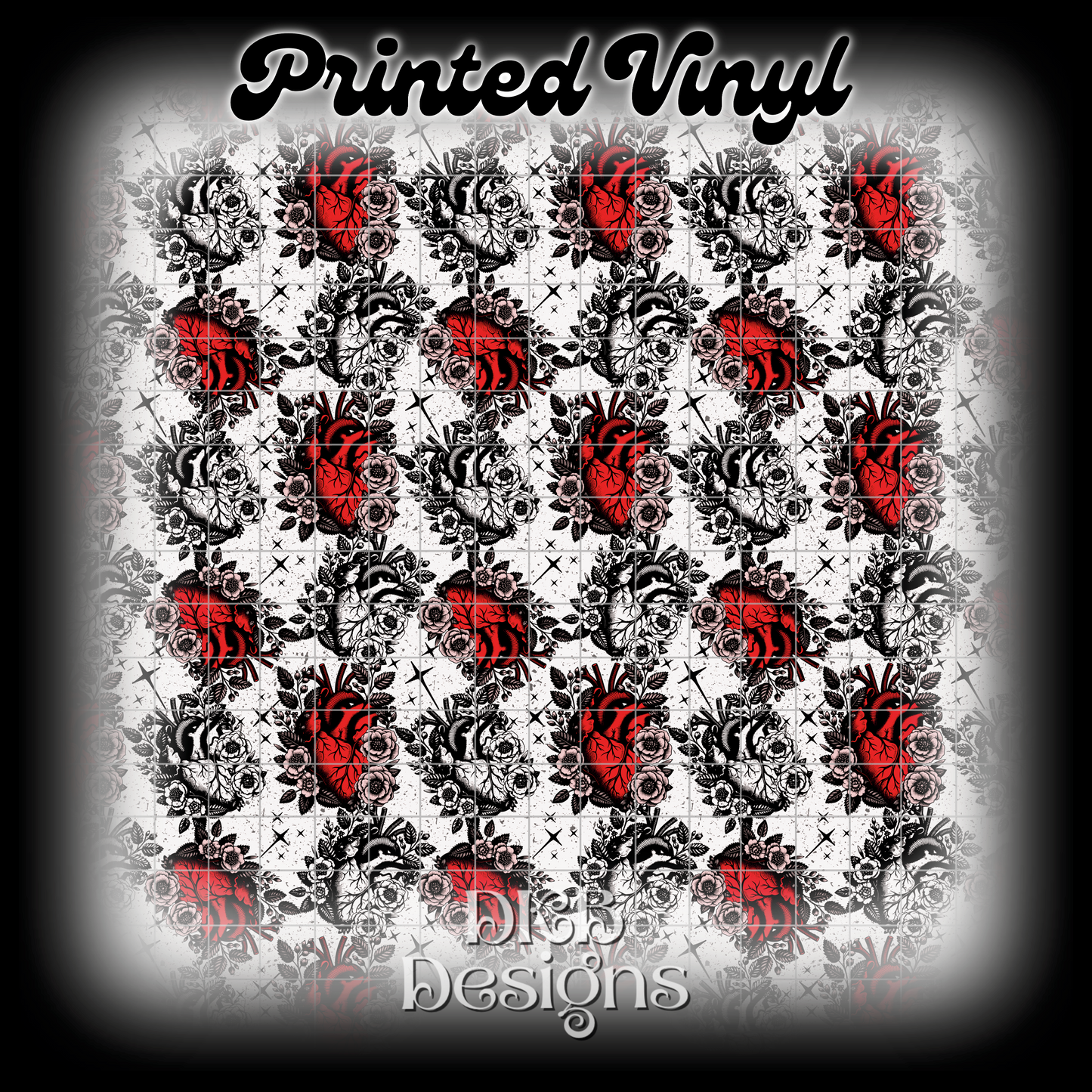 Chaos balance hearts Printed Vinyl