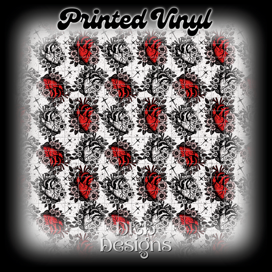 Chaos balance hearts Printed Vinyl