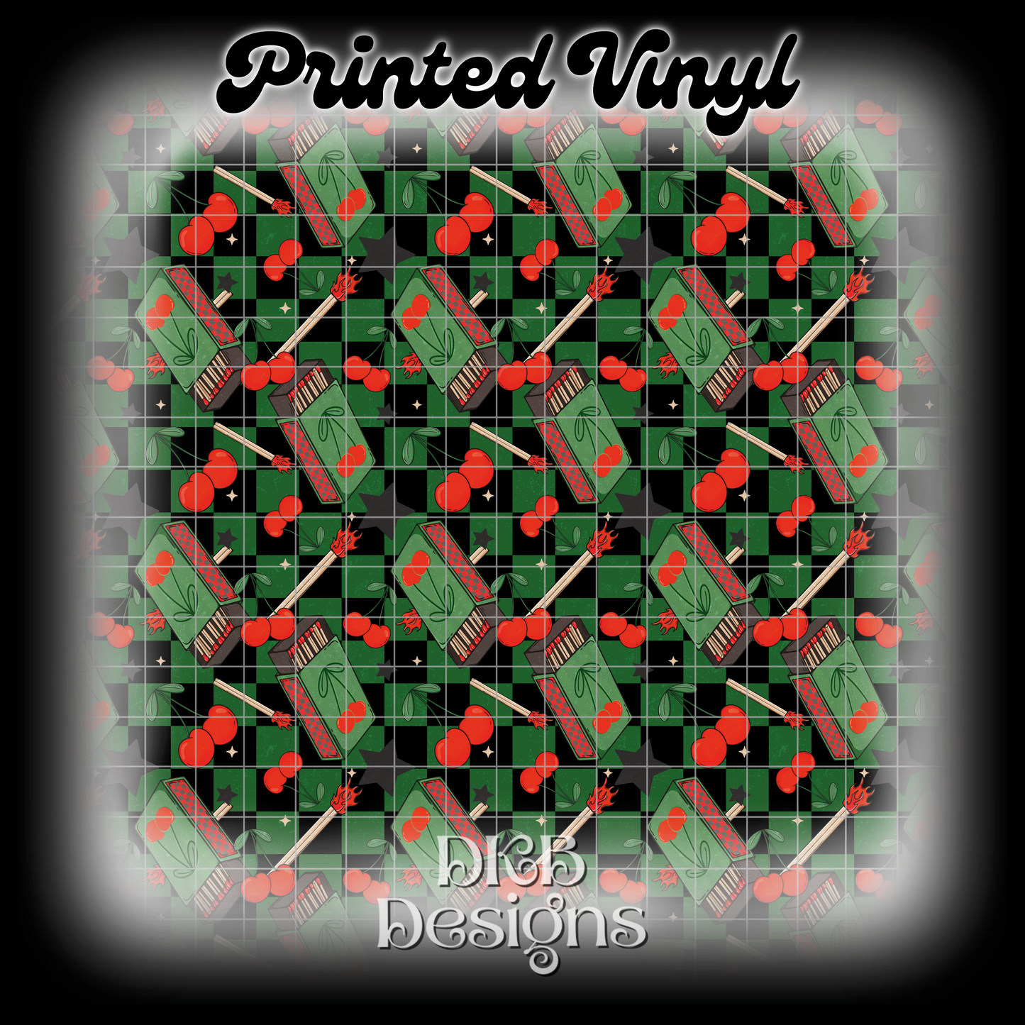 Match energy green Printed Vinyl