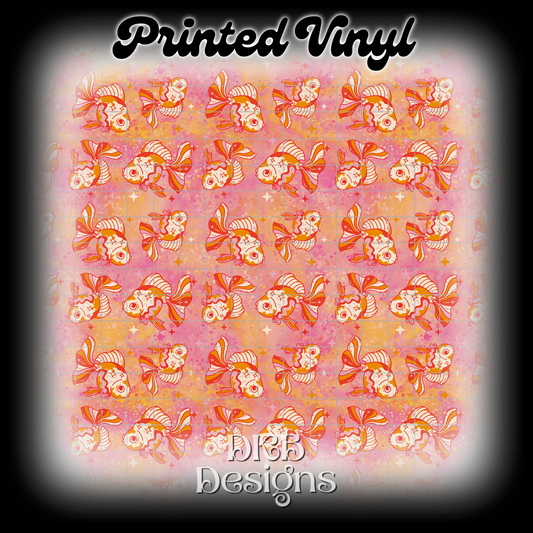 Groovy goldfish Printed Vinyl