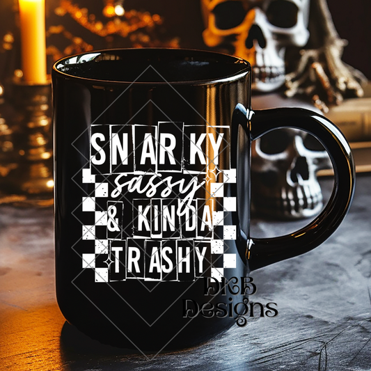 Snarky sassy white UV DTF