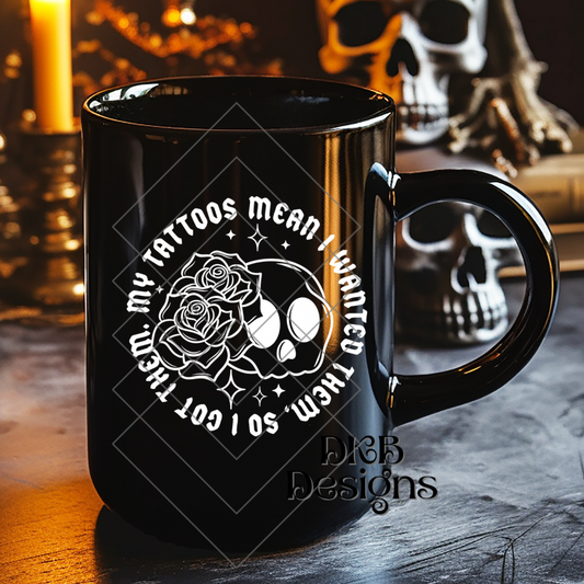 My tattoos white UV DTF