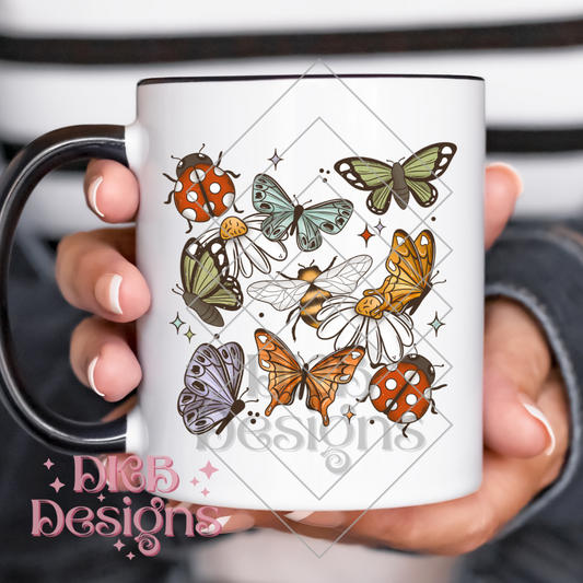 Butterflies bees lady bugs UV DTF