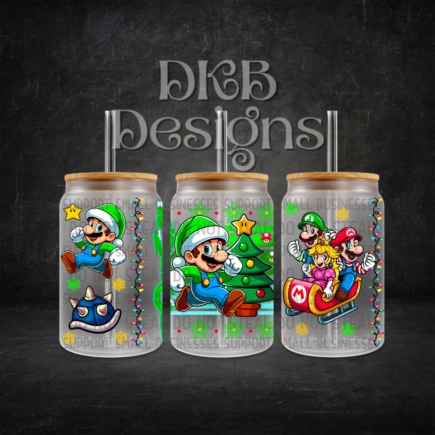 L 16oz glass can UV DTF