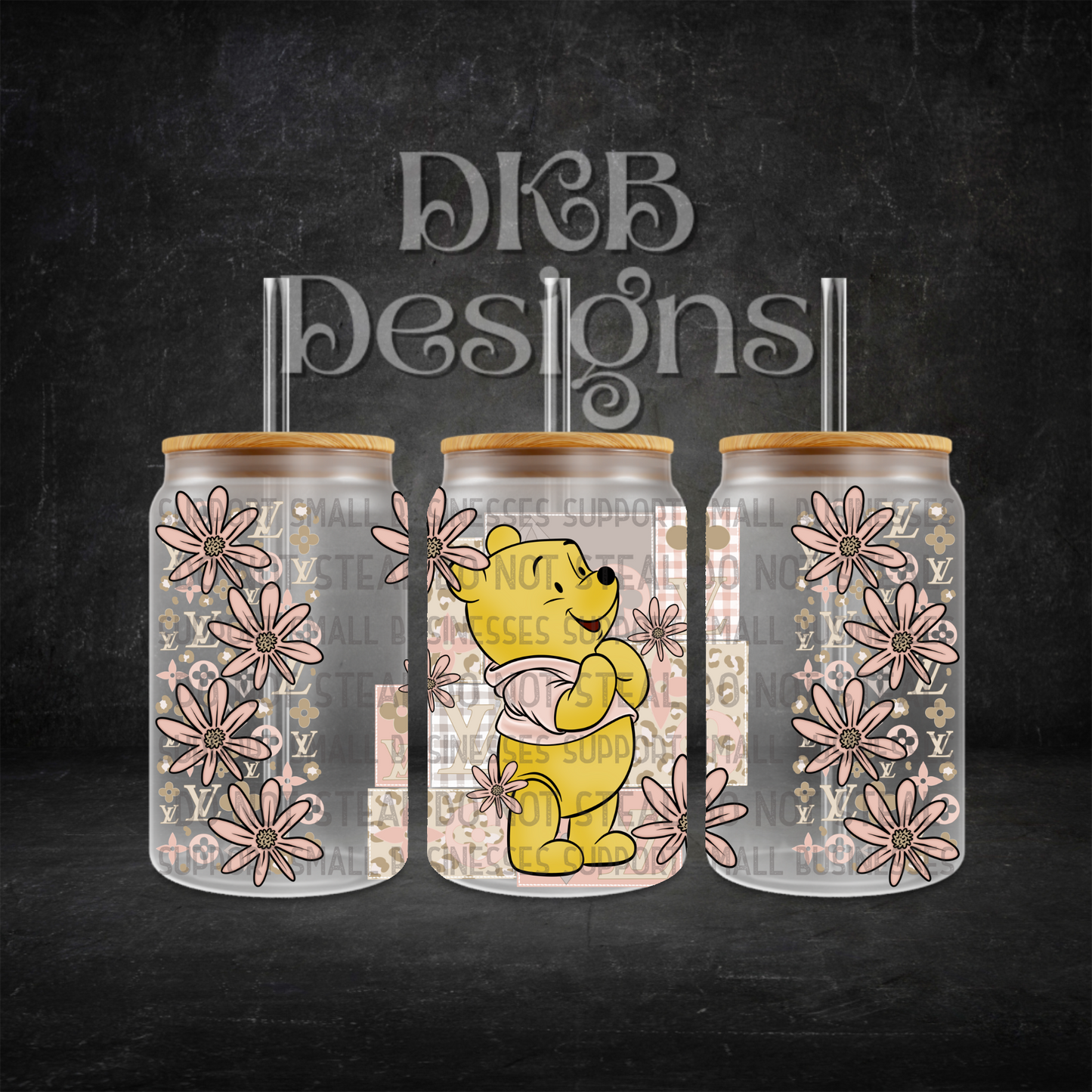 Luxury 16oz glass can UV DTF