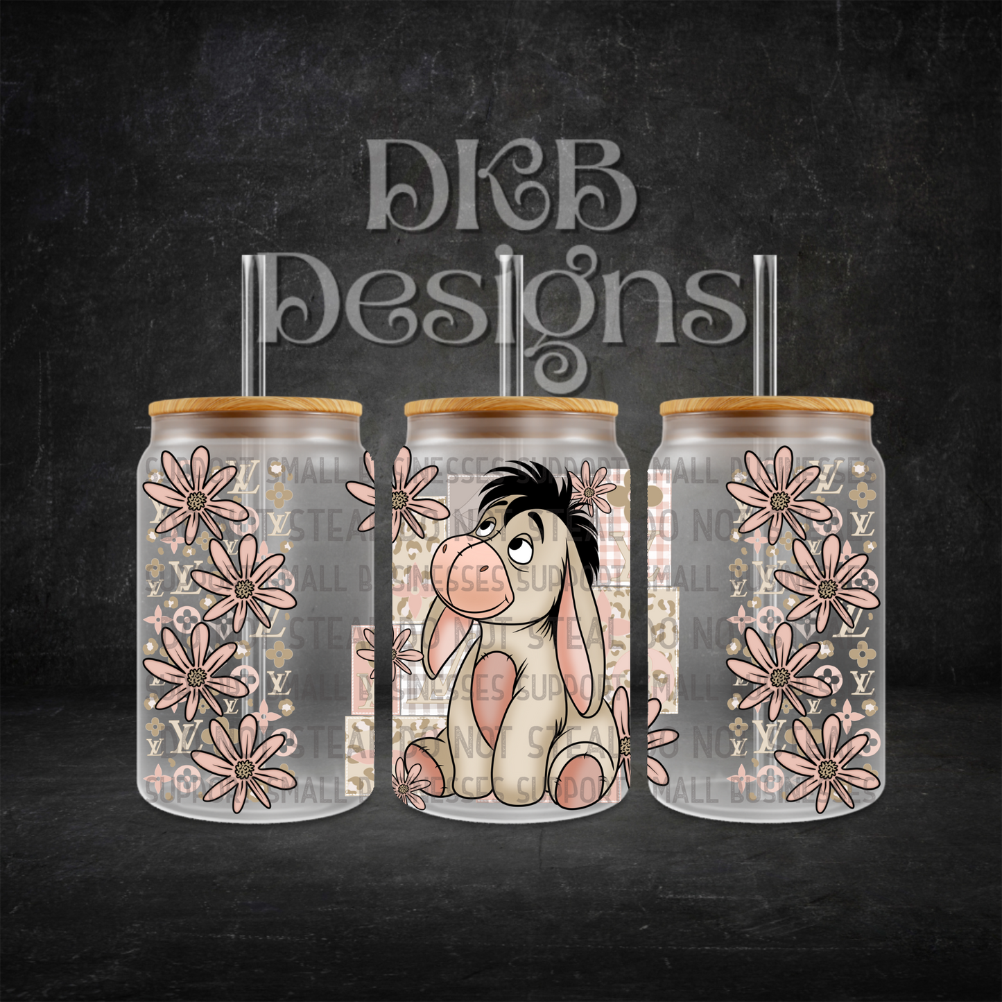 Luxury 16oz glass can UV DTF