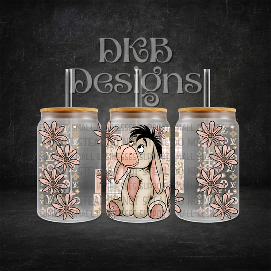 Luxury 16oz glass can UV DTF